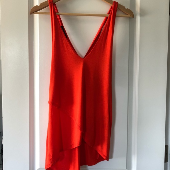 Banana Republic Tops - Banana Republic Orange Criss-Cross Tank Top